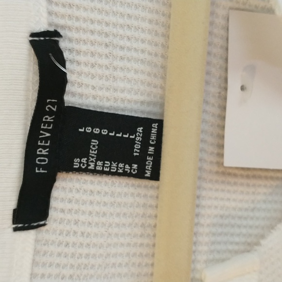 NWT Def Leppard World Tour 1992 Ivory Multi Long Sleeve Thermal Shirt, Sz L - Picture 3 of 8